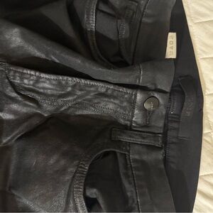 Joe's Jeans Black Coated Skinny Jeans